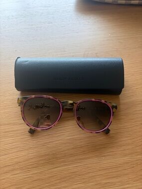 Warby Parker Tortoise Frame with Pink Trim Percy w limited edition